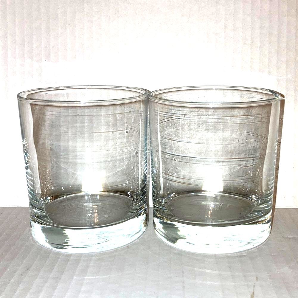 LIBBEY Clear Glass Tumbler Barware Drinkware 12 oz Set of 2